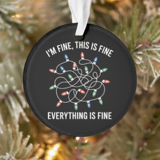 Dieses Weihnachten ist okay, verhedderte Weihnacht Ornament