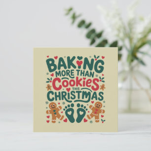 Dieses Weihnachten mehr backen als Kekse Schwanger