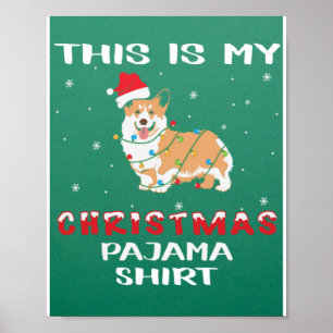 Dieses Weihnachten Pajama frohe Weihnachten Weihna Poster