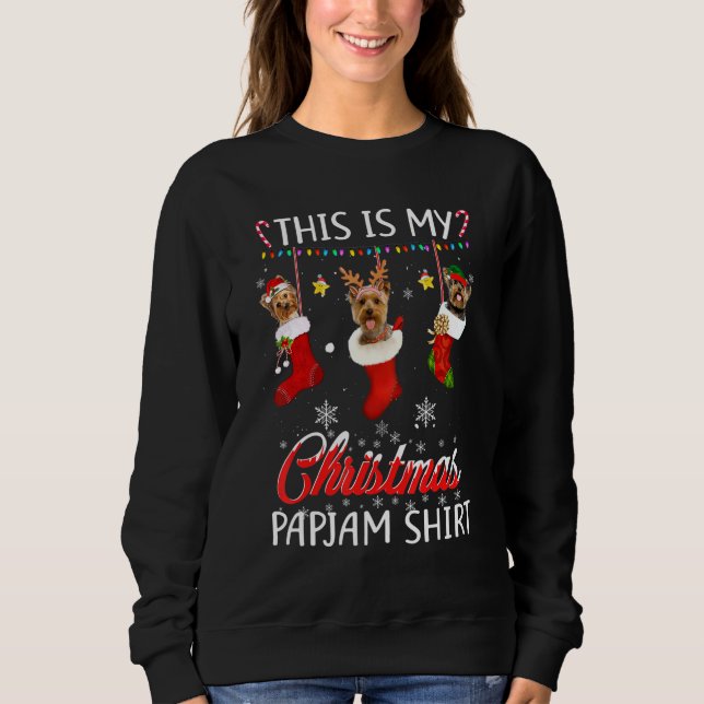Dieses Weihnachts-Pajama Yorkshire in Socks Shirt  (Vorderseite)