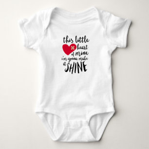 Dieses wenig Herz von meinen - CHD Krieger Baby Strampler