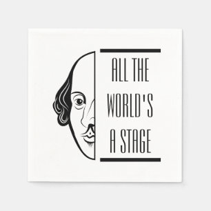 Dieses Zitat aus Shakespeare aus der ganzen Welt a Serviette