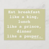 Diet Inspiration Postkarte