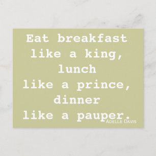 Diet Inspiration Postkarte