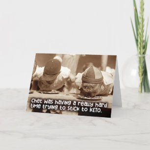 Diet Struggle Spaß - Alltägliche Grußkarte Karte