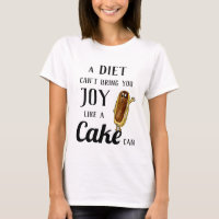 Diet verses Chocolate Eclair Funny Quirky Cake Pub