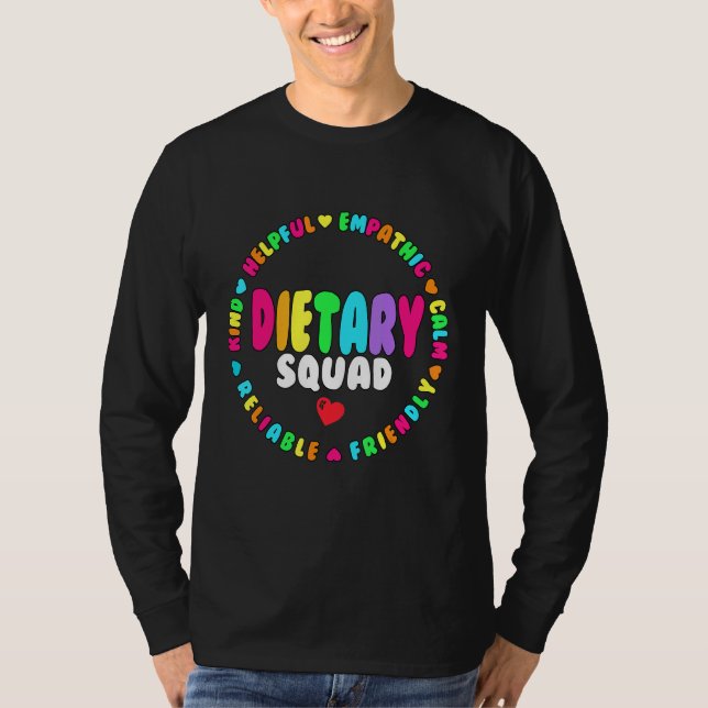 Dietary Squad Appreciation Week healthcare Dietiti T-Shirt (Vorderseite)