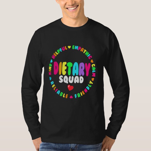 Dietary Squad Appreciation Week healthcare Dietiti T-Shirt (Vorderseite)
