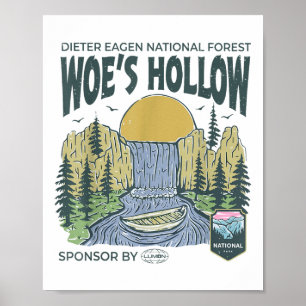Dieter Eagen National Forest Woes Hollow Wandern Poster