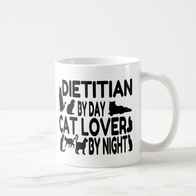 Dietitian Cat Lover Tasse (Rechts)