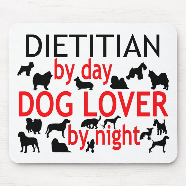 Dietitian Dog Lover Mousepad (Vorne)
