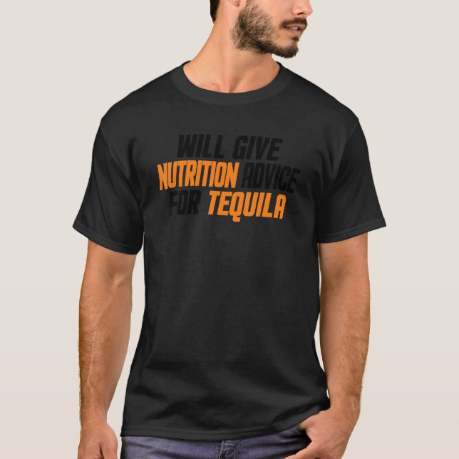 Dietitian gibt Ernährungsberatung für Tequila T-Shirt (Vorderseite)