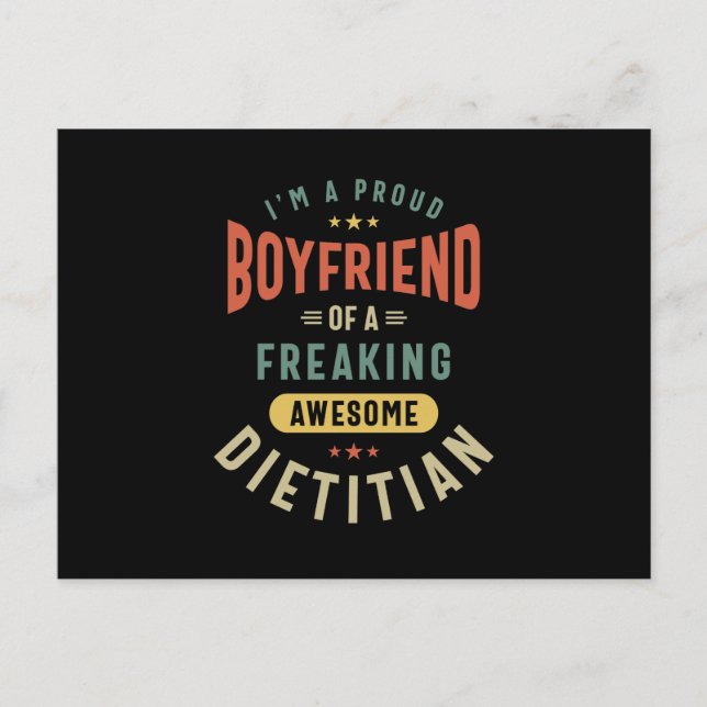 Dietitian Job Title Gift Postkarte (Vorderseite)