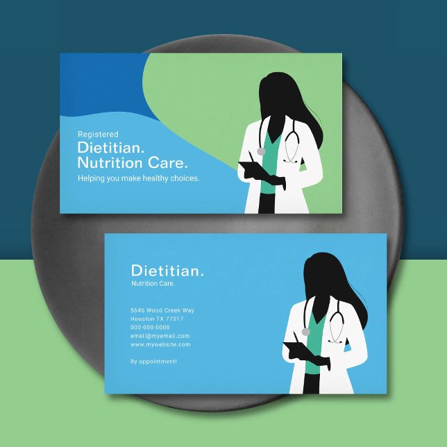 Dietitian - Nutrition Care Visitenkarte (Dietitian - Nutrition Care Business Card)