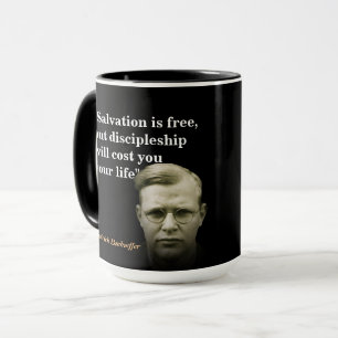 Dietrich Bonhoeffer Zitat zur Rettung Tasse