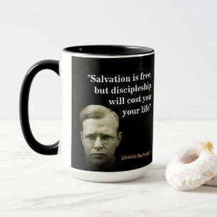 Dietrich Bonhoeffer Zitat zur Rettung Tasse