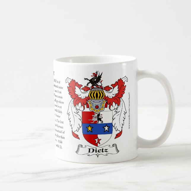 Dietz, der Ursprung, die Bedeutung und das Wappen Tasse (Rechts)