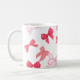 Different colours of pink bows  kaffeetasse