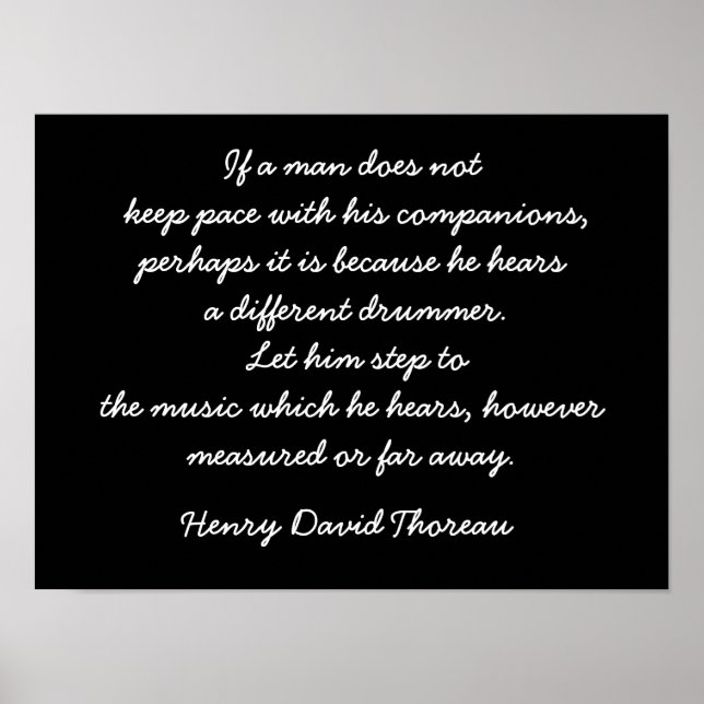 Different Drummer - Poster Art (Vorne)