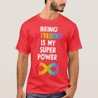 Different Super Power Neurodiversity ADHD Autismus T-Shirt