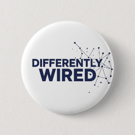 Differently Wired – Autismus-Bewusstseinsmonat Bla Button