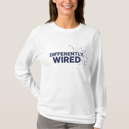 Differently Wired – Autismus-Bewusstseinsmonat Bla T-Shirt