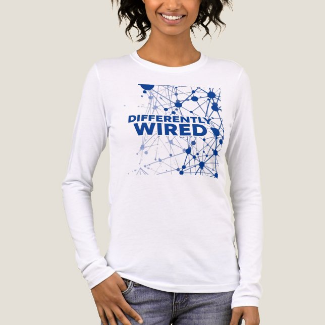 Differently Wired – Monat der Autismusaufklärung B Tri-Blend Shirt (Vorderseite)