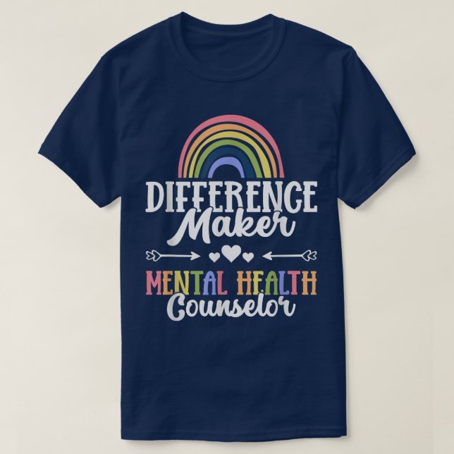 Differenz Maker Mental Health Counselor790 321 T-Shirt (Design vorne)