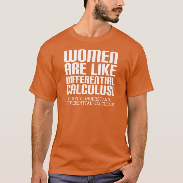 Differenziale Frauen-Berechnung Witziger T - Shirt (Vorderseite)