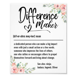 Differenzmaker Definition Bewertung für sie Fotodruck