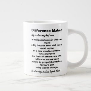 Differenzmaker-Definition inspirierend Jumbo-Tasse