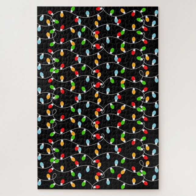 Difficult to solve Christmas Lights Puzzle (Vertikal)