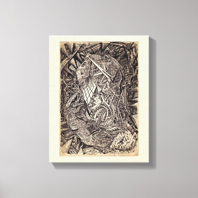 Diffrakete (Höhlenbewohner) Leinwand Art (Vorderseite)