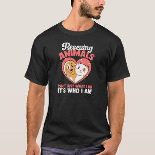 Dig Cat Animal Rescue Niedlich Retcuing Tiere Es i T-Shirt