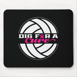 Dig for a cuure Breast Cancer Awareness Volleybyll Mousepad