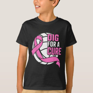 Dig for a cuure Brustkrebs Awareness Volleyball T-Shirt