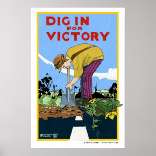 Dig in für den Sieg Poster