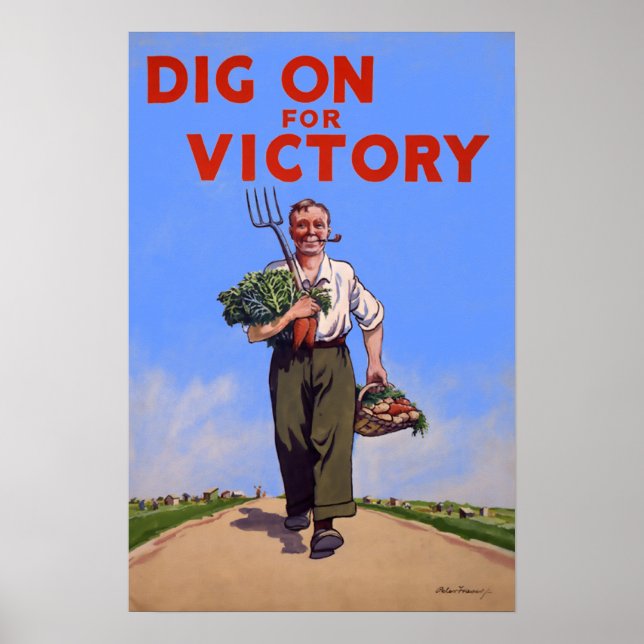 Dig on for Victory Vintage Poster (Vorne)