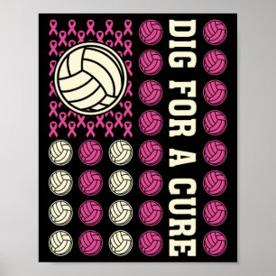 Dig zur Heilung von Multiplex-Volleyball-rosa Brus Poster