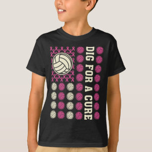 Dig zur Heilung von Multiplex-Volleyball-rosa Brus T-Shirt