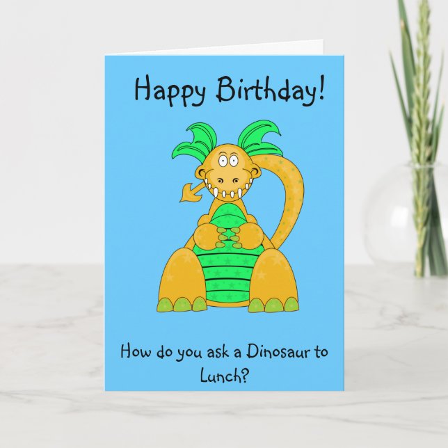 Digby Dino Greetings Card Karte (Vorderseite)