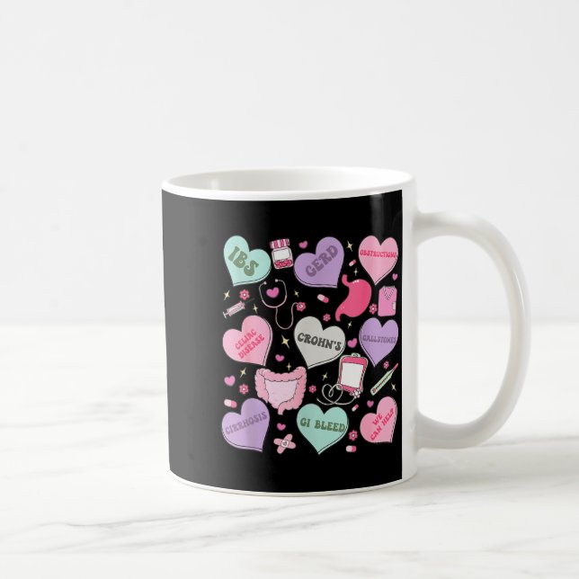 Digestive Divas Gastroenterology Nurse Valentine E Kaffeetasse (Rechts)