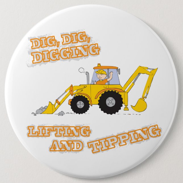 Digg Yellow Digger Button (Vorderseite)