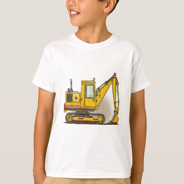 Digger Shovel Boys T - Shirt (Vorderseite)