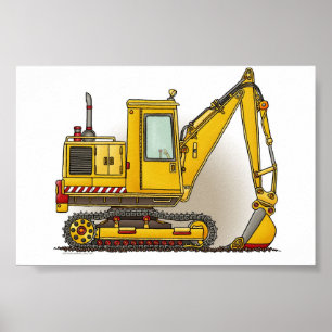 Digger Shovel Poster