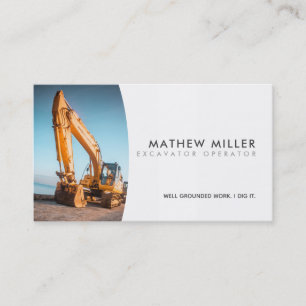 Digger Slogans Business Cards Visitenkarte