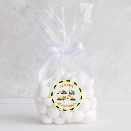 Diggers Construction Party Circle Aufkleber