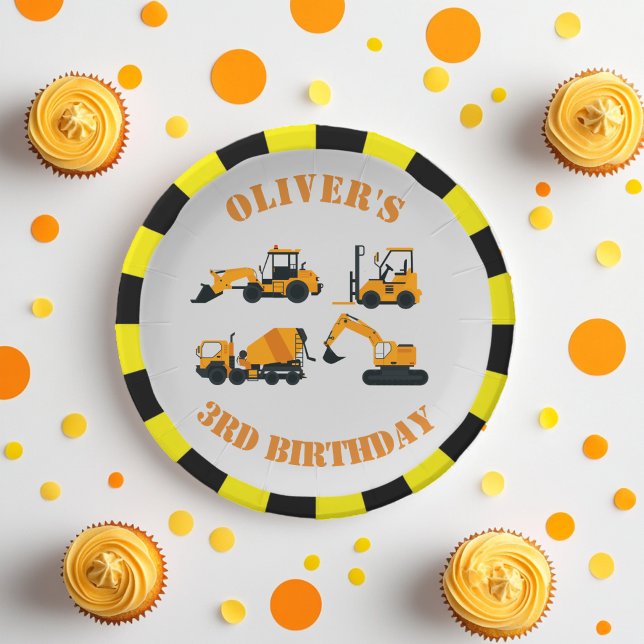 Diggers Construction Party Paper Plate Pappteller (Von Creator hochgeladen)