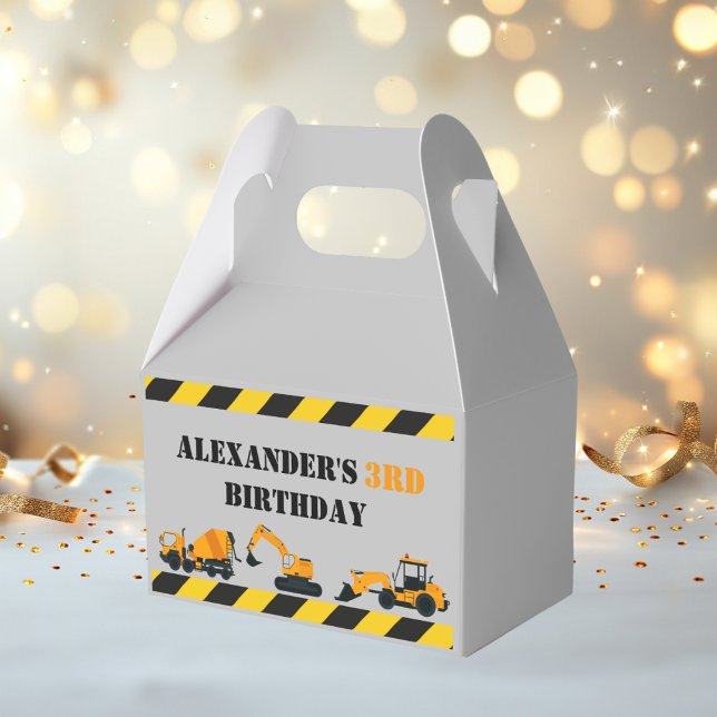 Diggers Construction Personalisiert Gastgeschenk B Geschenkschachtel (Von Creator hochgeladen)