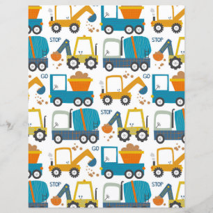 Diggers Scrapbook Paper/Boys